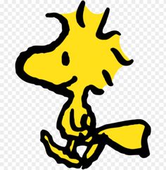 a cartoon dog with yellow and black colors