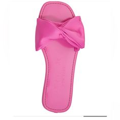 New Without Box Never Worn Size 7 Chic Pink Slip-on Slides, Chic Flat Flip Flops With Cushioned Footbed, Chic Cushioned Flat Flip Flops, Chic Pink Flat Slides, Chic Flat Flip Flops For Day Out, Kate Spade Synthetic Sandals For Spring, Kate Spade Trendy Spring Sandals, Trendy Kate Spade Spring Sandals, Trendy Kate Spade Sandals For Spring