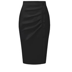 PRODUCT DETAILS: STYLE - Keep your look professional and stylish in this bodycon skirt from INSPIRE CHIC, featuring a high waist, pleated front, and button decor. OUTFIT - Pair with solid shirts and high heels for a chic office look. OCCASION - Focused on Ladies' Semi-Formal Wear - This skirt can be a perfect addition to almost any outfit from formal to daily wear, great for work, meetings, office, businesses, work, parties, cocktails, weddings, casual, daily dressing, etc. High Waist Elastane Skirt For Work, Fitted Skirt For Office Wear, High Waist Elastane Mini Skirt For Work, Fitted Professional Bottoms For Office Wear, Fitted Elastane Pencil Skirt For Workwear, High-waisted Pencil Skirt For Office, Fitted Elastane Skirt For Office Wear, Fitted High Waist Mini Skirt For Office, Elastane Pencil Mini Skirt For Office