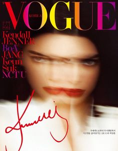 a magazine cover with an image of a woman's face