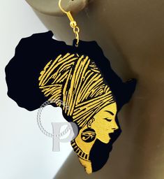 Black Laser Cut Jewelry, Rasta Earrings, Africa Earrings, Laser Cut Jewelry, Earrings Aesthetic, African Earrings, Egyptian Jewelry, African Beads, Woman Silhouette