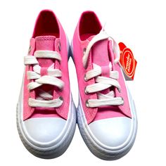 New With Tag Fashion Platform Comfort Footbed Lace Up Closure Lace Up Closure Polyurethane Upper, Rubber Outsole Wipe Clean Spring Low-top Skate Shoes For School, Cute Pink Sneakers With Vulcanized Sole, Pink Low-top Sneakers For School, Spring Low-top Sneakers For School, Low-top Sneakers For School In Spring, Spring School Low-top Sneakers, Sporty Pink Slip-on Canvas Shoes, Trendy Pink Canvas Shoes, Trendy Pink Sneakers For School