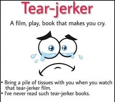 a poster with the words tear - jeker on it