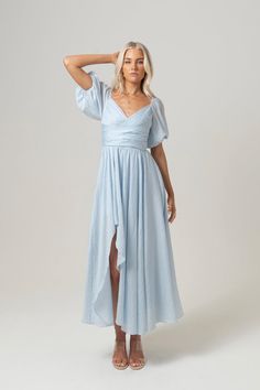 Whether you're attending a wedding, a garden party, or a special evening event, the Bridget Dress promises to make you feel like the belle of the ball. Pair it with clear heels and statement jewellery for a glamorous finish, or opt for sandals and a floppy hat for a more relaxed yet refined aesthetic. Blue Midi with Pu Prewedding Photography Beach, Presley Wedding, Wedding Options, Senior Pics