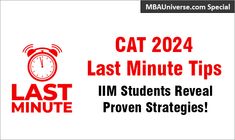 a red and white sign that says cat 202 last minute tips i'm students reveal proven