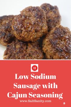 low sodium sausage with cajun seasoning is an easy and delicious appetizer