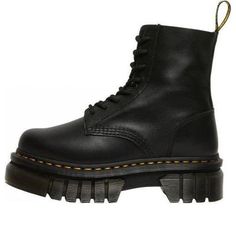 (WMNS) Dr. Martens Audrick Nappa Lux Platform Ankle Boots 'Black' 27149001 Leather High-top Chunky Platform Heeled Boots, Leather High-top Heeled Boots With Chunky Platform, Leather Chunky Platform Ankle-high Lace-up Boots, Leather Ankle-high Lace-up Boots With Chunky Platform, Ankle-high Leather Lace-up Boots With Chunky Platform, Leather Ankle-high Martin Boots With Chunky Platform, Leather Martin Boots With Chunky Platform, Leather Chunky Platform Lace-up Ankle Boots, Leather Ankle Boots With Chunky Platform