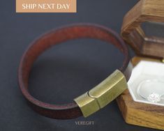 Looking for a bracelet that is as unique as you are? Our personalized leather bracelet is just the thing! This bracelet is made from soft and comfortable leather that is perfect for everyday wear.7 SIZE : Small size length is 7 inches  Width is 0.39 inches Medium size length is 8 inches Width is 0.39 inches Large size length is 9 inches  Width is 0.39 inches What makes this bracelet so special is that you can have any text you like engraved on it. Whether it's your name, a special date, or a message to inspire you, our skilled artisans can engrave it onto the leather in a way that looks beautiful and lasts a long time. You can choose the font and placement of the engraving, so the bracelet truly reflects your style and personality. It also makes a great gift for someone special, since you Engraved Leather Bracelets, Personalized Leather Bracelet, Leather Wedding, Personalised Gifts For Him, Mens Leather Bracelet, Personalized Leather, Wedding Bracelet, Bracelets For Men, Mens Bracelet