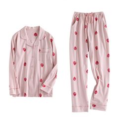 Embrace the sweetness of spring and summer nights with our 7-Piece Spring And Strawberry Pajama Set. Made from premium, lightweight fabric, these pajamas are perfect for warm evenings. The set includes tops, bottoms, and accessories, all featuring charming strawberry motifs. Sleep comfortably and stylishly! Specifications: Each of the sleepwear is sourced from the finest quality fabric, sewn together by quality workmanship. Made with cotton, lycra, and dacron material Unshrinkable, wrinkle-resis Spring Strawberry Print Sleepwear For Loungewear, Casual Sleepwear With Strawberry Print For Pajama Party, Casual Strawberry Print Sleepwear For Pajama Party, Spring Cotton Sleepwear, Spring Cotton Sleepwear For Overnight Use, Strawberry Pajamas, Pajamas Comfy, Strawberry Print, Collars For Women