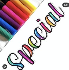 the word crayons is surrounded by colored markers