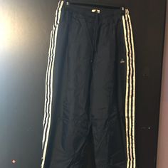 Sweatpants By Adidas, New Without Tags, Xl, Two Side Pockets, Zippers On The Bottom Of Both Sides Of Pants, Tightens With Lace On The Waist. Adidas Casual Full-length Bottoms, Adidas Casual Full Length Bottoms, Adidas Sporty Wide Leg Bottoms, Adidas Casual Trousers, Adidas Sporty Wide-leg Bottoms, Casual Full Length Adidas Bottoms, Adidas Full Length Bottoms With Pockets, Adidas Full-length Bottoms With Pockets, Adidas Pants