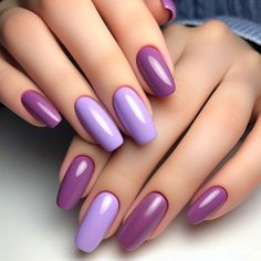 Like this nails design? Click and buy me a coffee ❤️ Light Purple Gel Nails, Purple Gel Nails Ideas, Gel Nails Ideas, Purple Gel Nails, Purple Nail Art, Fall Gel Nails, Nail Colour, Pretty Nail Art Designs, Bride Nails