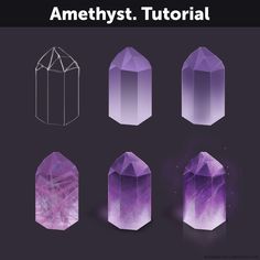 the amethysts set includes different shapes and sizes