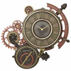 We Ships Immediately!!!! Items generally ship within one business day of purchase.   Product description: 77046a5 Steampunk Astrolabe Wall clock Product Size(approximately) : Condition: New In Box L: 19.5 inches W: 2.2 inches H:20.5 inches International Shipping: We do ship Worldwide. Our Shipping rates out of the USA are displayed under our shipping section of the listing and these rates are based on USPS rates. We use USPS priority mail for all international packages in general as it has insurance and tracking. If your country is not listed under our shipping rates and quotes, please feel free to email us to inquire.   Policies: All sales are FINAL. No consignment or guaranteed sales. All claims/returns must be approved and made no later than 7 days after receipt of goods. Merchandise re Décor Steampunk, Steampunk Home Decor, Gear Wall Clock, Steampunk Wall, Steampunk House, Art Steampunk, Industrial Style Decor, Steampunk Clock, Desain Editorial