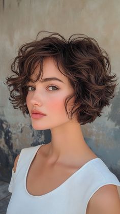 Short Layered Haircuts Short Layered Haircuts For Women, Short Layered Curly Hair, Gem Hair, Layered Haircuts For Women, Layered Curly Hair, Curly Hair Short, Short Haircut Styles, Saving Techniques