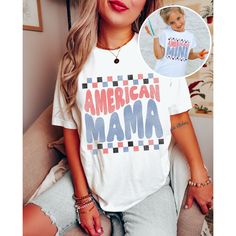 Trendy Oversized Fourth of July Tee for mama and mini, mommy and me you will absolutely love!  Be sure to size up 2 sizes for the oversized look. UNISEX T-SHIRT Bella Canvas These shirts are %100 cotton. Regular Unisex cut and true to size. If you want to get an oversized look please size up 2 to 3 sizes! Mama And Me Shirts, Mama And Mini, 4th Of July Shirt, Matching Tees, Mommy And Me, Fourth Of July, Bella Canvas, 4th Of July, Gender Neutral