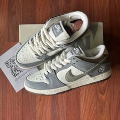 Product Info Shoe: Nike Sb Dunk Low Yuto Horigome Size: 6.5 Men/8 Women Color: Wolf Grey/Iron Grey/Sail Sku: Fq1180-001 100% Authentic New Shoes Including Original Everything Shipping - Shipping Is Free & Fast! This Item Is Shipped Through Usps Priority Mail. - Orders Are Shipped Within 1-2 Business Days After Payment. - Please Confirm Your Address And That The Size Of The Item You Chose Is Correct. I Cannot Change The Address After Purchase And I Am Not Liable For Any Items That Do Not Fit. I A Mens Comfy Shoes, Street Wear Shoes Men, Men’s Sneakers, Nike Dunks Men, Trendy Shoes For Men, Shoes For Guys, Guys Shoes, Yuto Horigome, Guy Shoes