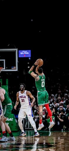 Jayson Tatum | Boston Celtics | Boston Celtics Vs Philadelphia 76ers 2024 | NBA Wallpaper | Photo Via: Boston Celtics