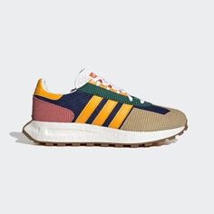 Adidas Retropy E5 Dark Blue Collegiate Gold 2022. Brand New/ Without Original Box 100% Authentic Fast Shipping Spring Multicolor Running Shoes With Boost Midsole, Casual Multicolor Running Shoes With Rubber Waffle Outsoles, Spring Blue Adidas Sneakers, Adidas Multicolor Casual Running Shoes, Casual Multicolor Adidas Running Shoes, Adidas Retropy, Comfy Sneakers, Running Style, Running Fashion