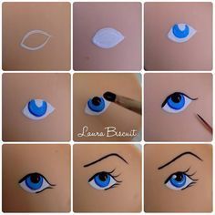 step by step instructions on how to draw blue eyes