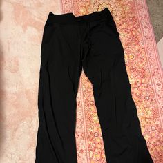 Practically Brand New. I Don’t Fit Them Anymore :( Black Athleisure Bottoms For Relaxation, Black Go-dry Pants For Loungewear, Black Full-length Yoga Pants For Relaxation, Black Full Length Yoga Pants For Relaxation, Black Yoga Pants For Relaxation, Black Pants For Relaxation, Lululemon Dance Studio Pants, Dance Studio Pants, Studio Pants