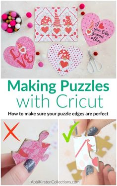 making puzzles with cricut how to make your own puzzles are perfect for valentine's day