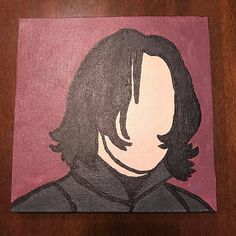 a painting of a man with long hair on a pink background is featured in this image