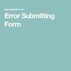 the text error submiting form is shown in white on a blue background with an image