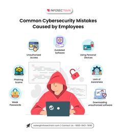 a man in a red hoodie is working on a laptop with the words common cyberse