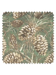 pinecones linen fabric by nathan turner moss Raw Canvas, Geometric Vintage, Fabric Wall Art, Matching Wallpaper, Fabric Wall, Cotton Pillow, Linen Pillows, Diy Fabric, Acrylic Art