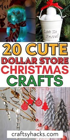 christmas crafts that are made with dollar store items