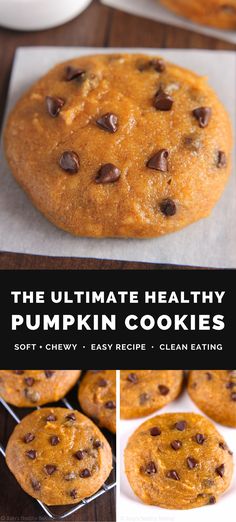 the ultimate healthy pumpkin cookies soft and chewy, easy recipe - clean eating options