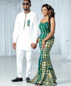 Model Couple Africain, Traditional Outfits African, Traditional Wedding Attire, African Shirts