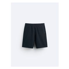 Relaxed fit shorts. Adjustable elastic waistband with drawstring. Side pockets and back pocket. Zara Cotton Bottoms With Built-in Shorts, Casual Bermuda Pajama Shorts With Elastic Waistband, Zara Bottoms With Built-in Shorts, Casual Pull-on Bermuda Shorts, Zara High-waisted Shorts With Pockets, Casual Shorts With Ribbed Waistband And Short Inseam, Casual High-waisted Athletic Shorts With Ribbed Waistband, Zara Shorts With Pockets, Sporty Short Bottoms With Pull-on Style