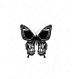 a black and white drawing of a butterfly