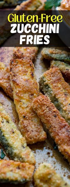 the zucchini fries are ready to be eaten on the grill or in the oven