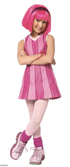 Lazy Town Characters, Lazy Town Girl, Lazy Town Stephanie Costume, Lazytown Stephanie, Town Outfits, Lazy Town, Pink Costume, Halloween Costume Outfits, Kids Tv