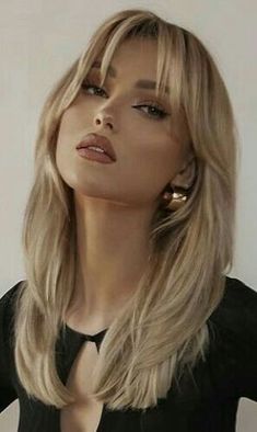 Blonde Hair Inspiration, Long Hair With Bangs, Long Layered Hair, Haircuts For Long Hair, Hair Inspiration Color, Cut My Hair, Hair Inspo Color