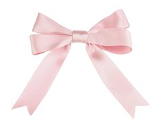 a pink bow on a white background