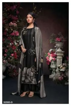 so simple Plazzo Dress, Fancy Dress Material, Latest Salwar Kameez Designs, Pashmina Silk, Embroidery Border, Kameez Designs, Eid Special, Party Wear Lehenga, Fashion Catalogue