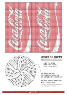 a cross stitch pattern with the words coca - cola on it and an image of a can