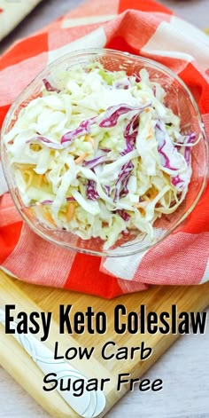 easy keto coleslaw low carb sugar free