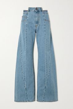 High Rise Wide Leg Jeans, Jean Large, Shirt Tucked In, Recycle Jeans, Fire Fits, Diy Clothing, Wide Legs, Material Girls, Wool Blend Sweater