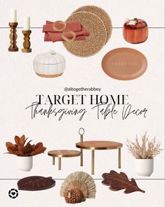 there are many different things in this page, including plates and vases with leaves on them