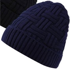 Navy Blue Only Mens Winter Hats Warm Knit Wool Thick Beanie Hat Skull Cap With Insulation Fleece Inside Brand: Yombonze 69 Zomme Mens Winter Hats Warm Knit Wool Thick Beanie Hat Skull Cap With Insulation Very Handsome ! Warm Blue Beanie For Winter, Navy Casual Winter Hats, Blue Knit Beanie For Winter, Blue Winter Beanie Cap, Navy Hats For Winter Cold Weather, Blue Knit Beanie Cap, Navy Cap For Winter, Blue Knit Beanie Hat, Blue Beanie For Winter