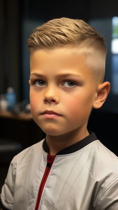 25 Boys' Haircut Styles for School: Cuts that Class Lightening Bolt Boy Haircut, Hockey Hairstyles For Boys, Blonde Boys Haircut, Haircuts For Young Boys, Little Boy Haircut Short Fade, Short Boys Haircut, Styles For School, Trendy Boys Haircuts