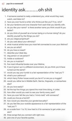 Can You Answer These Questions About Me, How To Make Convos Interesting, Deep Healing Questions, Deep Prompts To Write About, Therapy Prompts Conversation Starters, Character Journal Prompts, Good Getting To Know You Questions, Therapy Conversation Starters, Spoke Too Soon Quotes