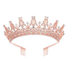 PRICES MAY VARY. [Regal Charm] - Our Tiara Crown for Birthday Wedding combines regal elegance and charm, adding a touch of sophistication to costume, princess, fairy , cinderella party celebrations [Exquisite Craftsmanship] - This headband crown is meticulously crafted with intricate detailing, making you shine like a true princess, perfect for adult women and little toddler girl [Versatile Design] - Whether it's your birthday or your special day as a bride, this tiara crown is the perfect acces Bride Crown, Diamond Hair, Crown For Women, Bride Tiara, Headpiece Hairstyles, Princess Tiara, Tiara Crown, Bride Hair Accessories, Hair Accessories Gift