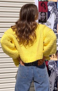 Yellow Knit Cardigan

How to style:
Stand out in our Bad Habits Yellow Knit Cardigan ()! This gorgeous colour is sure to elevate any outfit whether you are heading to the markets or going for a casual () lunch. Pair with a white tank and a pair of jeans () to complete the look. 

Features:


  
 * Open front
 
 * Long sleeves
 
 * Oversized fit
 
 * Thick knit material
 
 * Full length
 
 * Unlined
 
 * Heavy-weight material 
 
 * Lots of stretch Trendy Knitted Crew Neck Cardigan, Yellow Crew Neck Cardigan, Trendy Solid Chunky Knit Cardigan, Casual Yellow Crew Neck Cardigan, Oversized Yellow Knit Cardigan, 60's Dress, Prom Midi Dress, Yellow Knit, Bad Habits