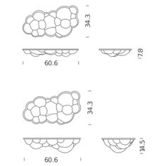 the diagram shows how many different shapes and sizes are used to make this tablecloth